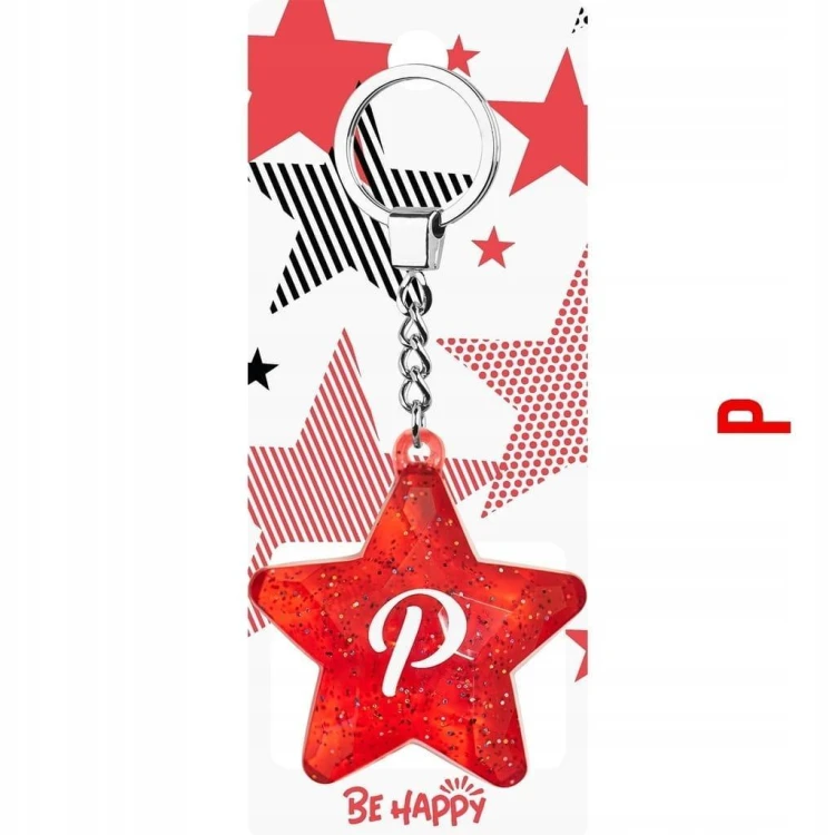 Brelok Gwiazdka P, Be-Happy Gifts