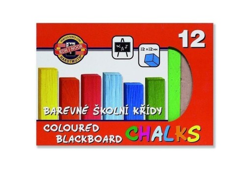 Kreda kolorowa do tablic 12 kolorów, Koh-I-Noor