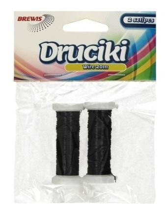 Druciki florystyczne czarny 20m, Brewis