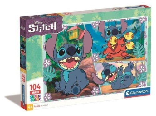 Puzzle 104 Maxi Super Kolor Stitch, Clementoni