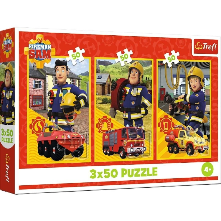 Puzzle 3x50 Ekipa z remizy TREFL, Trefl