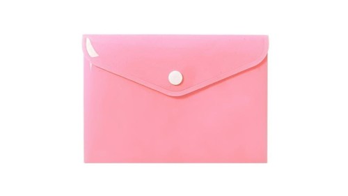 Teczka koperta A6 PP pastel różowa, Biurfol