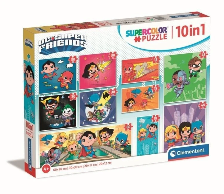 Puzzle 10w1 Super Kolor DC Comics, Clementoni