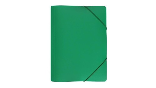 Teczka z gumką szeroka zielona, Biurfol