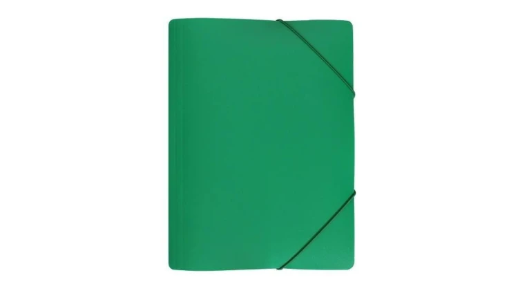 Teczka z gumką szeroka zielona, Biurfol