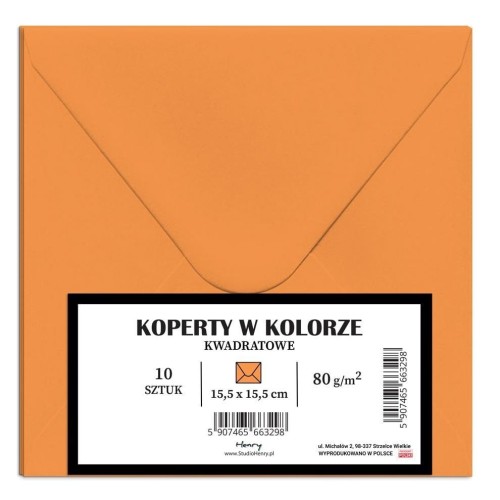 Koperty KW pomarańczowe 10szt, Henry