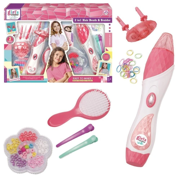 Zestaw do zaplatania włosów 2w1, Askato