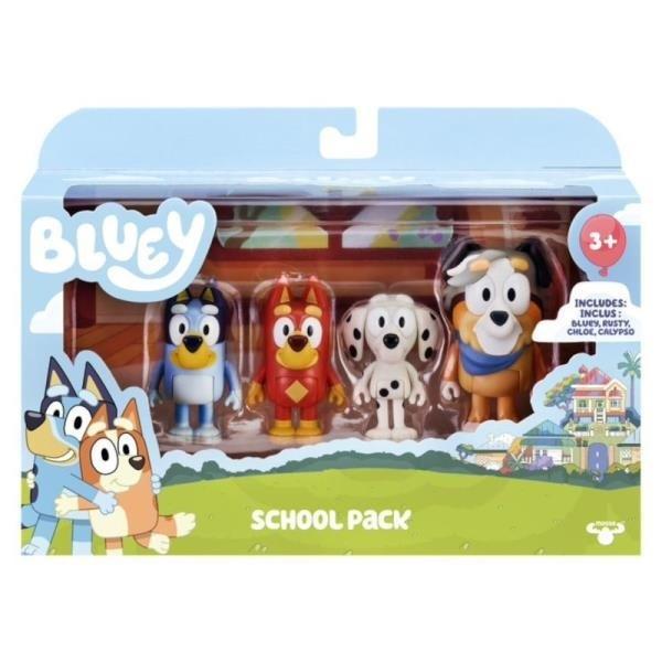 Bluey Figurki Szkolna paczka 4 szt., TM Toys