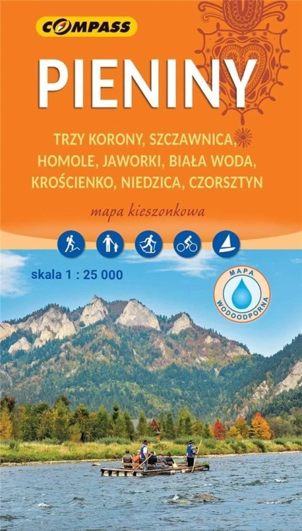 Mapa - Pieniny 1:25 000, praca zbiorowa