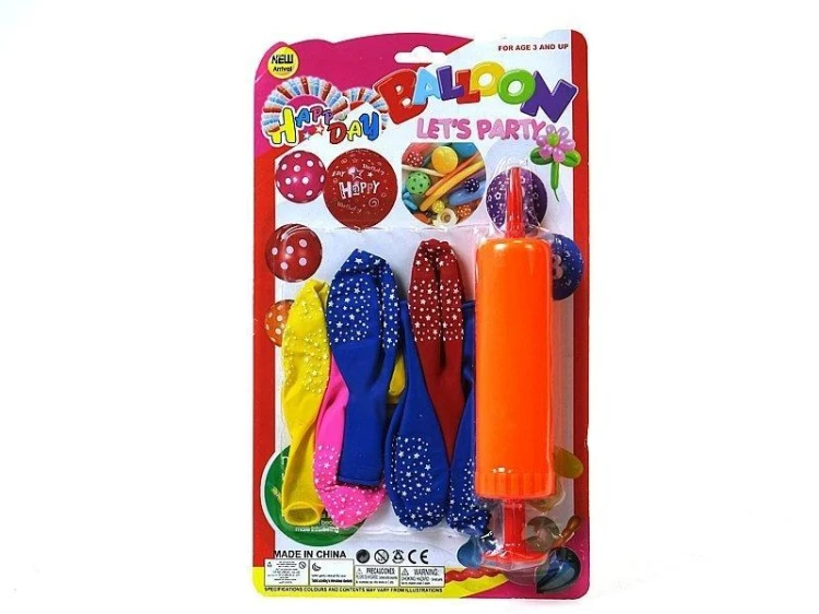 Balony z pompką 12szt