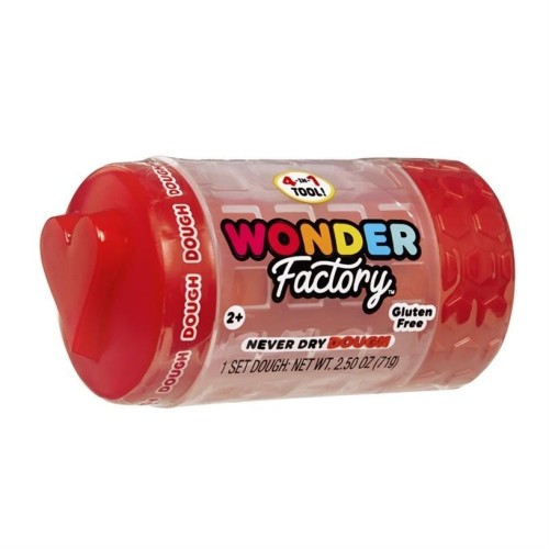 Wonder Factory Never Dry Dough Singles - Red, MGA