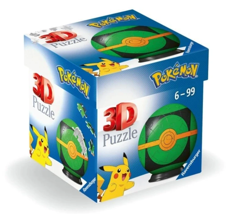Puzzle 3D Kula: Pokemon Repeat Ball, Ravensburger