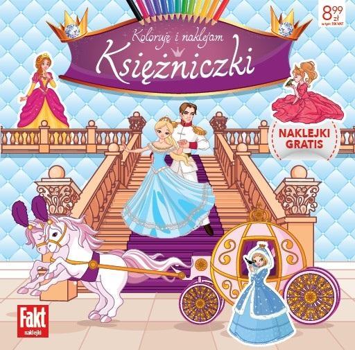 Księżniczki. Koloruję i naklejam, praca zbiorowa