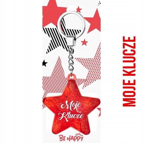 Brelok Gwiazdka Moje Klucze, Be-Happy Gifts