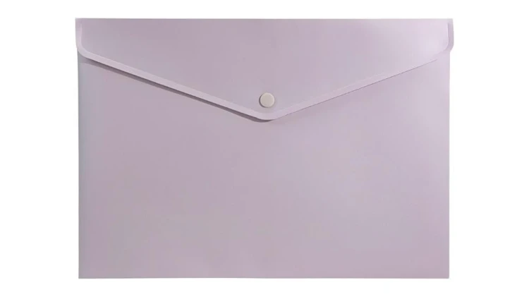Teczka koperta A4 PP róż morandi, Biurfol