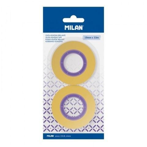 Taśma przezroczysta 19mm x 33m 2szt MILAN, MILAN
