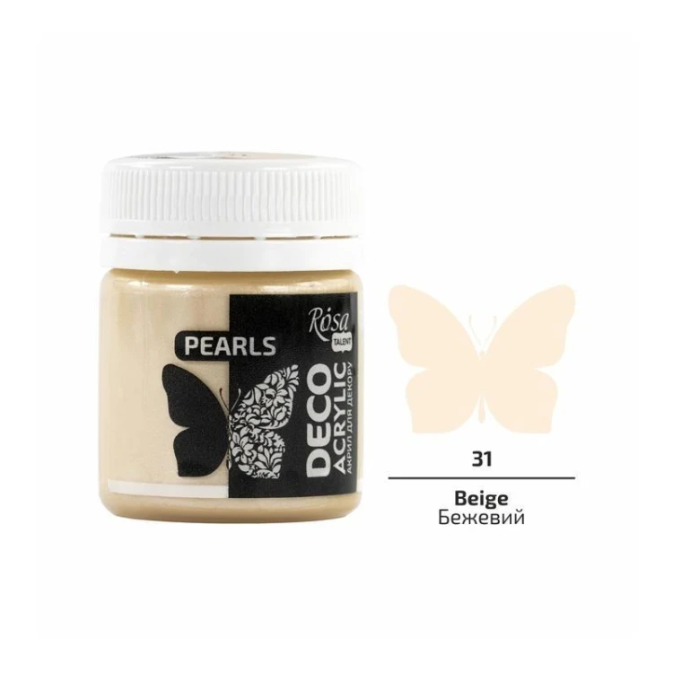 Farba akrylowa perłowa beige 71 20ml, Rosa