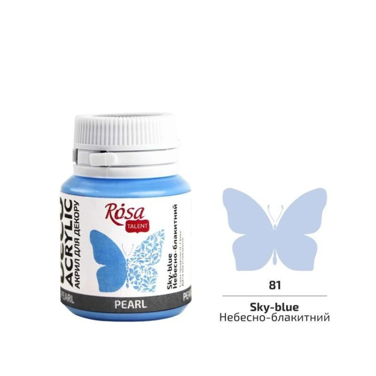 Farba akrylowa perłowa sky-blue 81 20ml, Rosa