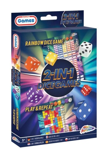 Gry w kości 2w1 wersja kieszonkowa, Grafix