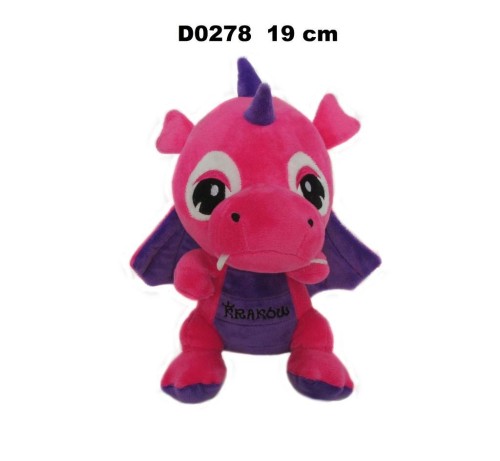 Smok Kraków rózowy fioletowy 19cm, Sun-Day