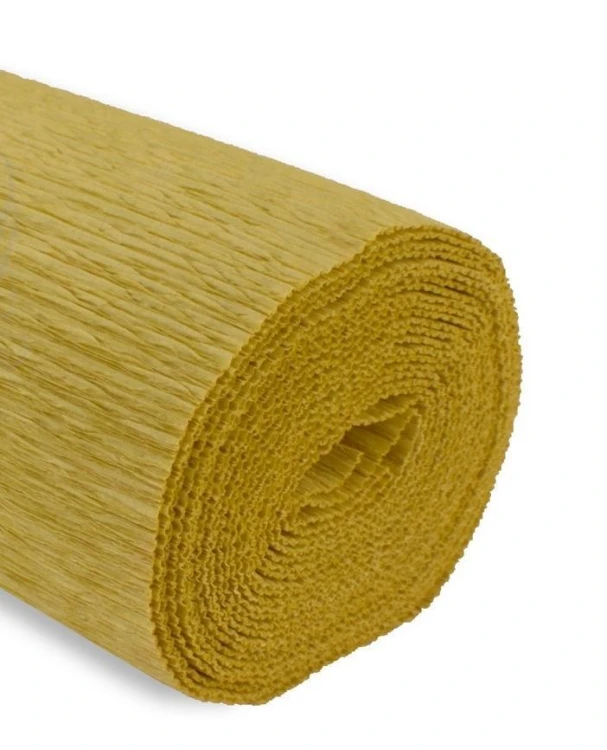 Krepina 50x250cm 180g musztardowa, Alfa Pastello