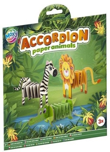 Zestaw do złożenia zwierzatek z papieru Safari