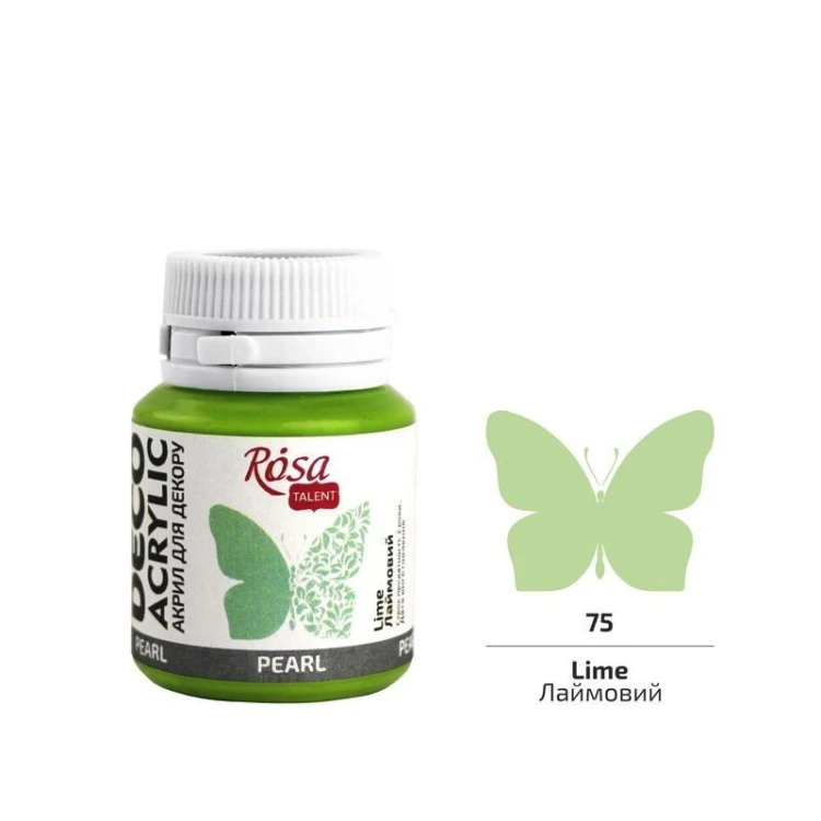 Farba akrylowa perłowa lime 75 20ml, Rosa