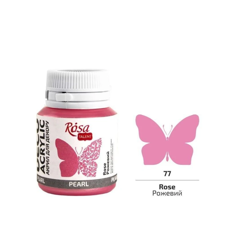 Farba akrylowa perłowa rose 77 20ml, Rosa
