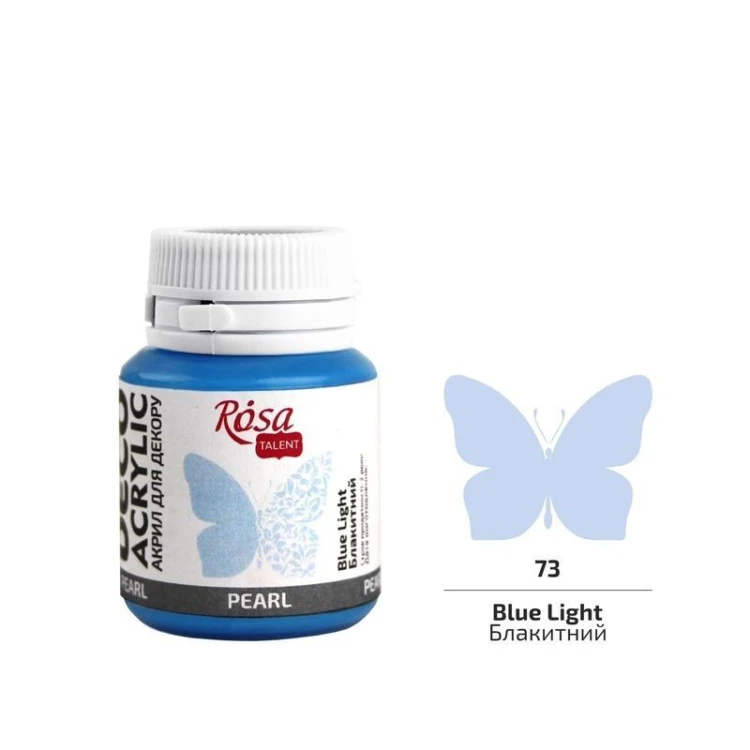 Farba akrylowa perłowa blue light 73 20ml, Rosa