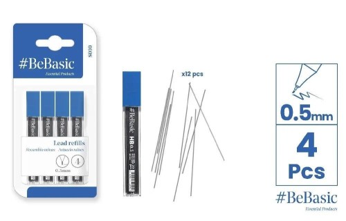 Rysiki HB 0.5mm 12x4szt, BeBasic