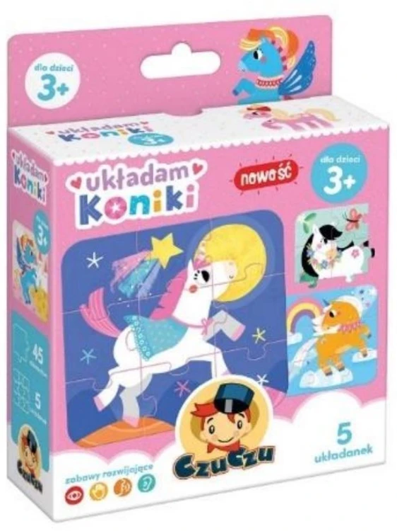 CzuCzu Układam Koniki 3+, Bright Junior Media