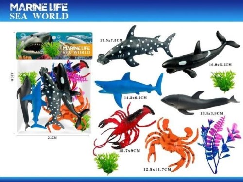 Zwierzęta morskie 6szt, Merkpol