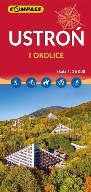 Mapa - Ustroń i okolice Brenna 1:25 000