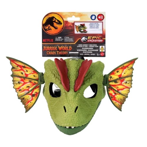 Jurassic World Maska dinozaura Dilophosaurus