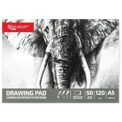 Szkicownik A5/50K 120g Słoń, Rosa