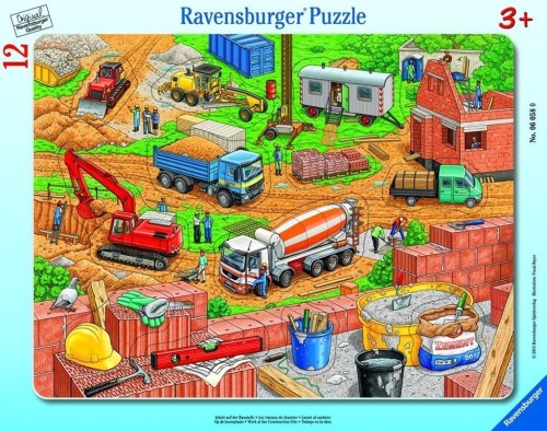 Puzzle 12 Co tu pasuje? Plac budowy, Ravensburger