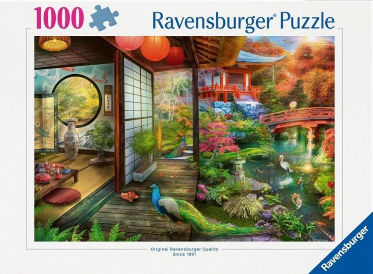 Puzzle 1000 Japońska herbaciarnia, Ravensburger
