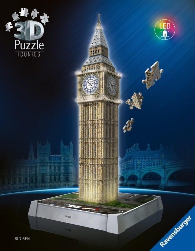 Puzzle 3D Iconics Big Ben, Ravensburger