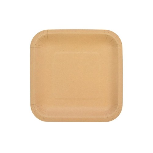 Talerze papierowe kraftowe 18cm 144szt