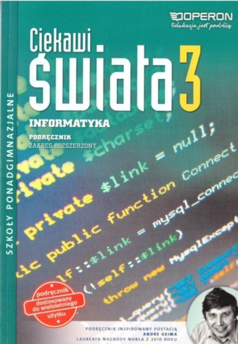 Informatyka LO 3 Ciekawi świata podr. ZR OPERON