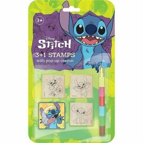 Stemple 3+1 z kredkami Lilo&Stitch