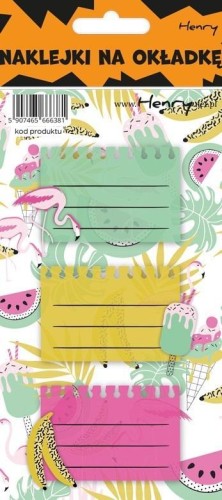 Naklejki na zeszyty - Lato (12szt), Henry