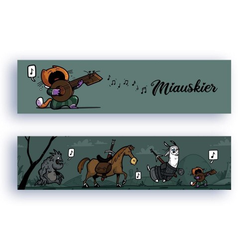 Zakładka kartonowa - Miauskier, Molom