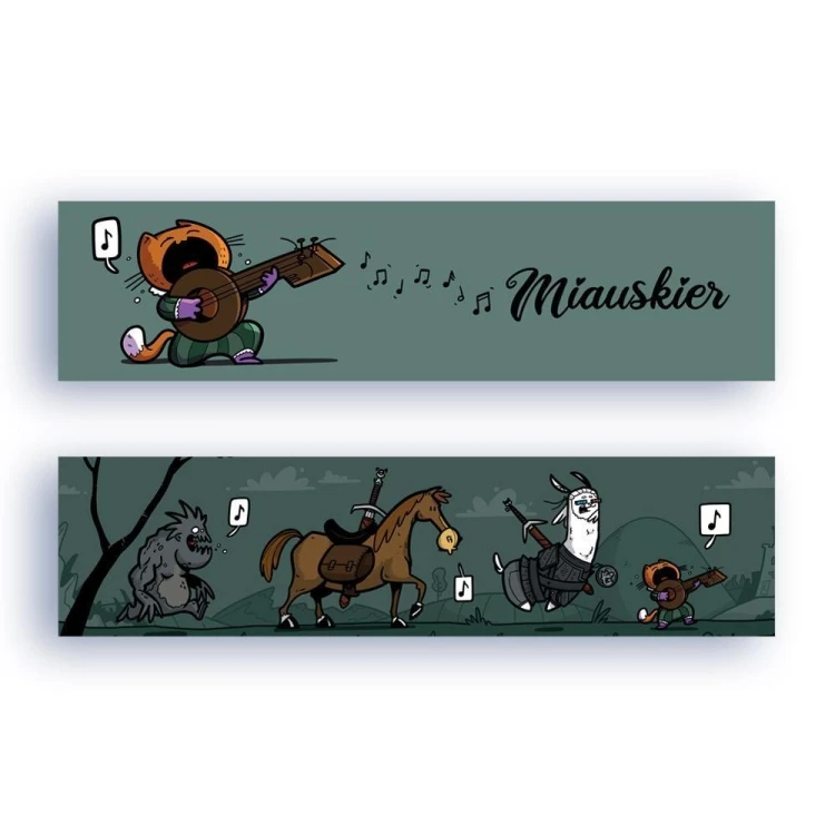 Zakładka kartonowa - Miauskier, Molom