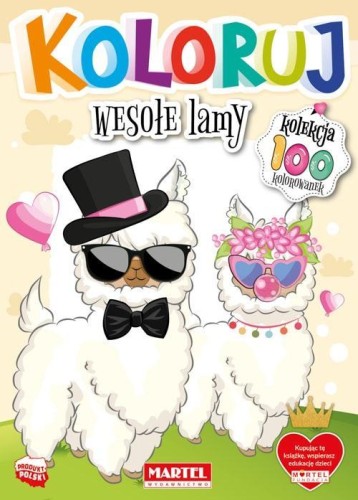 Koloruj - Wesołe lamy, praca zbiorowa
