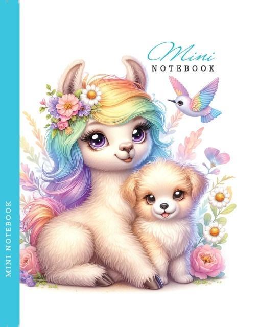 Notatnik 128x165 48K gładki Lama i piesek, Fresh