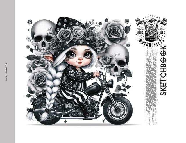 Szkicownik 200x143 24 stron 100g/m2 TW Gnomy