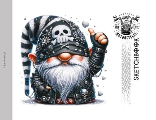 Szkicownik 200x143 24 stron 100g/m2 TW Gnomy