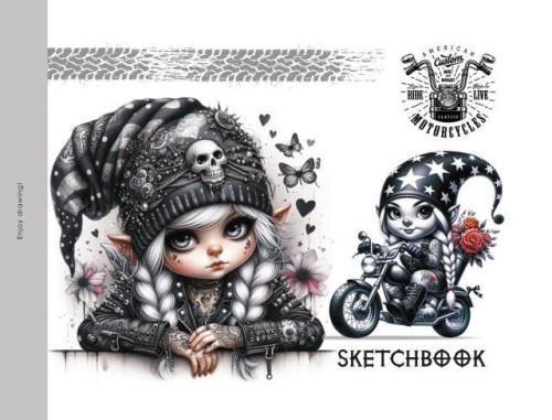 Szkicownik 200x143 24 stron 100g/m2 TW Gnomy