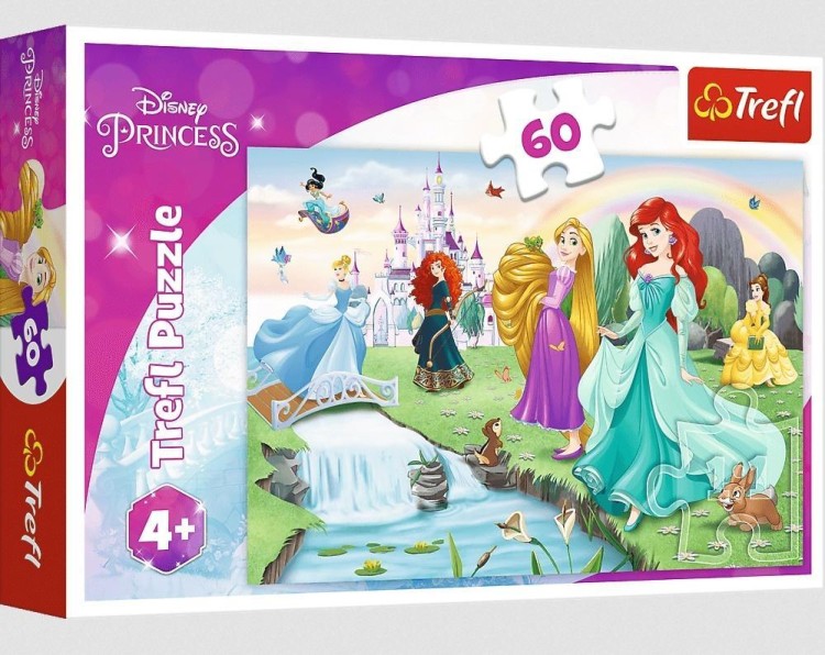 Puzzle 60 Poznaj Księżniczki TREFL, Trefl
